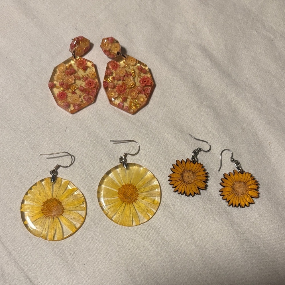 ASSORTED FLORAL earrings bundle
